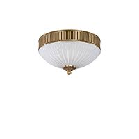 Люстра потолочная  PL 9350/2 Reccagni Angelo белая на 2 лампы, основание золотое в стиле классика 