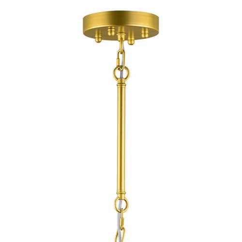 Люстра подвесная Struttura 742103 Lightstar белая на 10 ламп, основание матовое золото в стиле хай-тек  фото 4