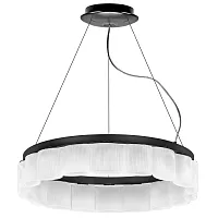 Люстра подвесная NIBBLER 812186 Lightstar белая чёрная на 18 ламп, основание чёрное в стиле современный 