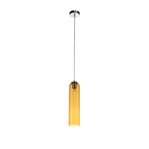 Светильник подвесной Callana SL1145.193.01 ST-Luce янтарный 1 лампа, основание хром в стиле современный 