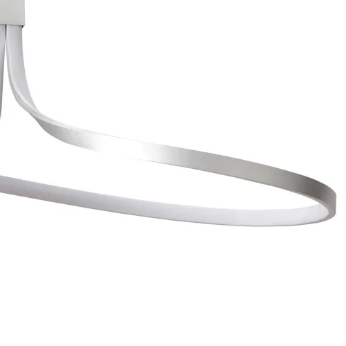 Люстра потолочная LED  NUR 4995 Mantra серебряная на 1 лампа, основание серебряное в стиле современный хай-тек  фото 4