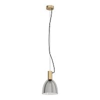 Светильник подвесной Lebalio 99313 Eglo чёрный серый 1 лампа, основание бронзовое в стиле современный 