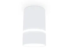 Светильник накладной TN3411 Ambrella light белый 1 лампа, основание белое в стиле современный круглый