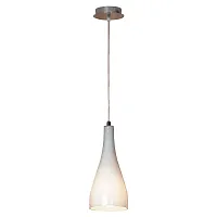 Светильник подвесной Rimini GRLSF-1106-01 Lussole белый 1 лампа, основание хром в стиле современный 