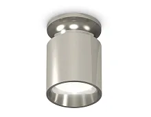 Светильник накладной Techno spot XS6305041 Ambrella light серебряный 1 лампа, основание серебряное в стиле современный круглый