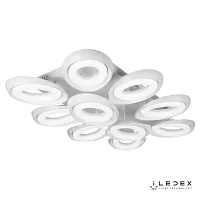 Люстра потолочная LED с пультом Fancy FS-011-X10 240W WH iLedex белая на 1 лампа, основание белое в стиле хай-тек модерн с пультом