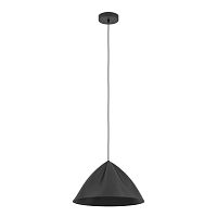 Светильник подвесной Podere 900835 Eglo чёрный 1 лампа, основание чёрное в стиле лофт современный 