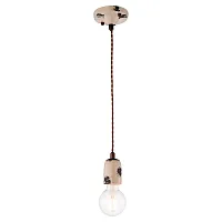 Светильник подвесной Vermilion GRLSP-8159 Lussole без плафона 1 лампа, основание коричневое в стиле лофт 