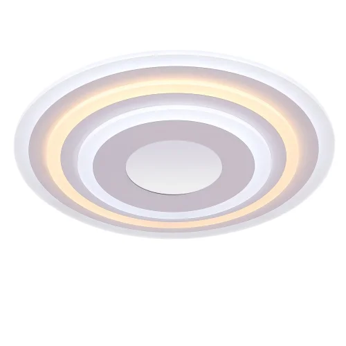 Люстра потолочная LED с пультом Melody FR6014CL-L98W Freya белая на 1 лампа, основание белое в стиле современный хай-тек с пультом фото 3