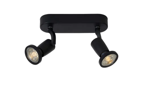 Спот с 2 лампами JASTER LED 11903/10/30 Lucide чёрный GU10 в стиле современный 