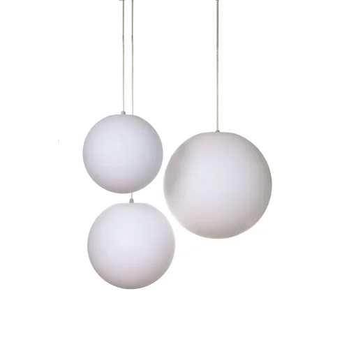 Светильник подвесной EXTERIOR 1397 Mantra белый 1 лампа, основание белое в стиле минимализм современный шар фото 4