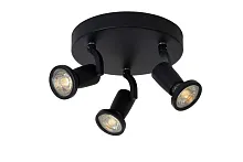 Спот с 3 лампами JASTER LED 11903/15/30 Lucide чёрный GU10 в стиле современный 
