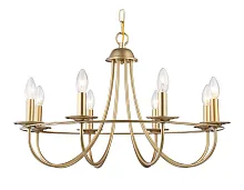 Люстра подвесная TR9616 Ambrella light без плафона на 8 ламп, основание золотое в стиле современный 