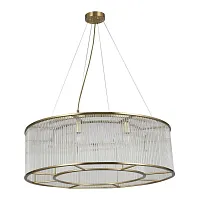 Люстра подвесная Wonderland 2907-8P Favourite прозрачная на 8 ламп, основание медь в стиле минимализм Люстра подвесная Wonderland 2907-8P Favourite прозрачная на 8 ламп, основание медь в стиле минимализм