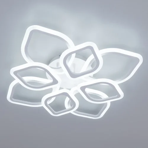 Люстра потолочная LED с пультом Ромби CL236180R Citilux белая на 1 лампа, основание белое в стиле современный хай-тек с пультом фото 5