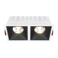 Светильник точечный Alfa LED DL043-02-15W3K-D-SQ-WB Maytoni белый чёрный 1 лампа, основание белое в стиле современный хай-тек 