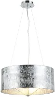 Люстра подвесная Posher 2177/09/03P Stilfort серебряная хром на 3 лампы, основание хром в стиле современный 