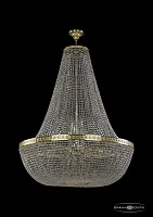Люстра потолочная хрустальная 19051/H2/100IV G Bohemia Ivele Crystal прозрачная на 26 ламп, основание золотое в стиле классика sp
