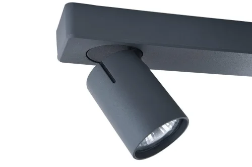 Спот с 2 лампами Carrisi VL8067S02 Vele Luce чёрный GU10 в стиле хай-тек  фото 2