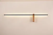 Бра LED Phoenix A2025AP-1PB Arte Lamp чёрный 1 лампа, основание медь в стиле минимализм современный отражённый свет
