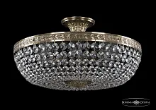 Люстра потолочная хрустальная 19111/45IV Pa Bohemia Ivele Crystal прозрачная на 6 ламп, основание латунь в стиле классический sp