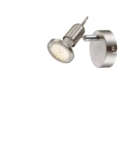 Спот С 1 лампой LED RAIL 54382-1 Globo матовый никель GU10 в стиле минимализм современный 