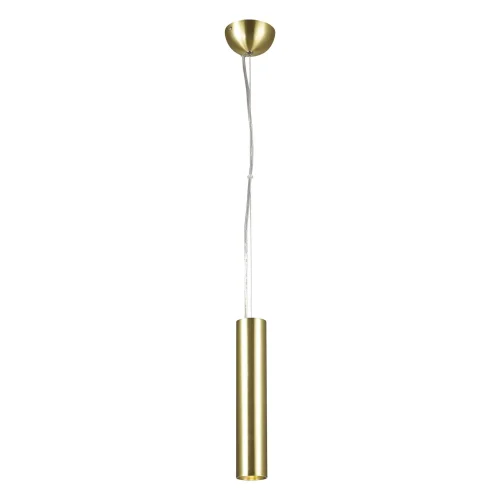 Светильник подвесной Pendenti 1965-1P Favourite матовый золото 1 лампа, основание золотое в стиле современный трубочки