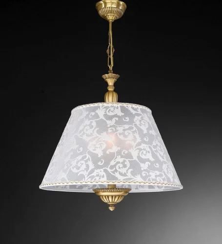 Люстра подвесная  L 8270/50 Reccagni Angelo белая на 3 лампы, основание античное бронза в стиле классический 