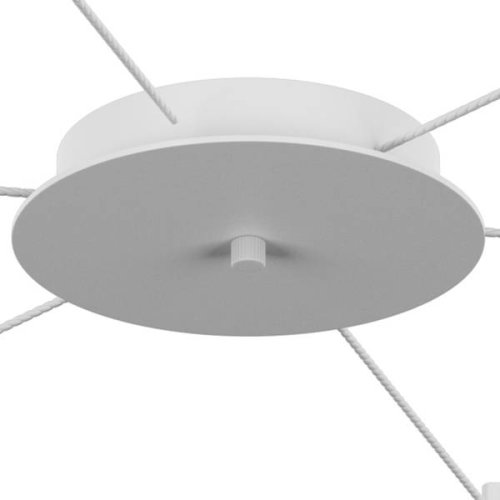 Люстра подвесная Cone 757066 Lightstar прозрачная на 6 ламп, основание белое в стиле хай-тек  фото 3