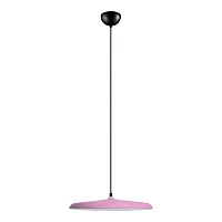Светильник подвесной LED Plato 10119 Pink LOFT IT розовый 1 лампа, основание чёрное в стиле современный 