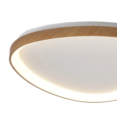 Светильник потолочный LED Niseko 8059 Mantra белый бежевый коричневый 1 лампа, основание белое в стиле современный  фото 2