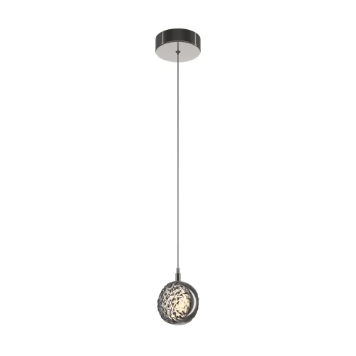 Светильник подвесной LED Mind MOD299PL-L10BC3K Maytoni серый 1 лампа, основание чёрное в стиле современный 