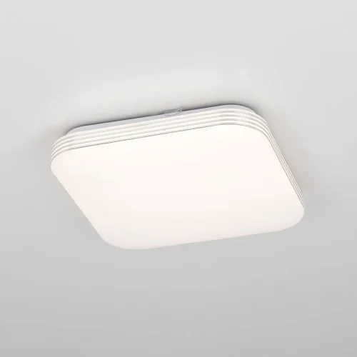 Светильник потолочный LED с диммером Симпла CL714K24SV Citilux белый 1 лампа, основание белое в стиле современный хай-тек квадраты фото 4