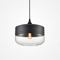 Светильник подвесной NORD D D25 Black/Transparent 190506-26 ImperiumLoft прозрачный 1 лампа, основание чёрное в стиле современный 