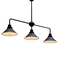 Светильник подвесной Craft III 9150-NW Nowodvorski чёрный 3 лампы, основание чёрное в стиле лофт 