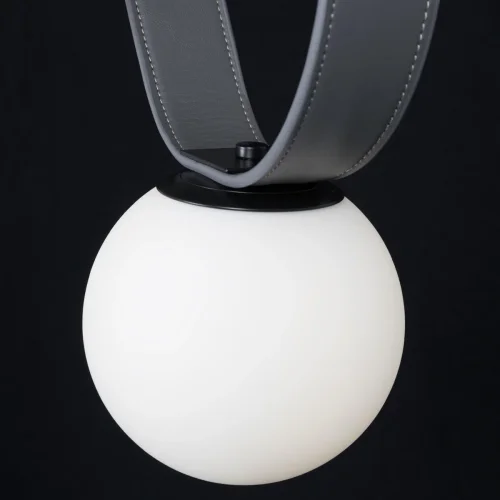 Светильник подвесной Picot 10240-7 LOFT IT белый 7 ламп, основание серое чёрное в стиле модерн шар фото 8