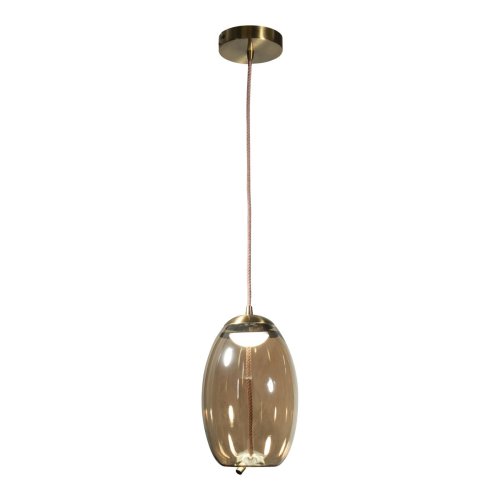 Светильник подвесной LED Knot 8135-A LOFT IT янтарный 1 лампа, основание золотое в стиле современный лофт выдувное фото 3