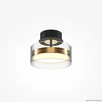 Светильник потолочный LED Dress code MOD348CL-L18BBS3K Maytoni прозрачный 1 лампа, основание чёрное в стиле хай-тек современный 
