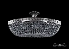 Люстра потолочная хрустальная 19113/60IV Ni Bohemia Ivele Crystal прозрачная на 6 ламп, основание никель в стиле классический sp