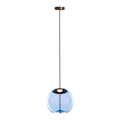 Светильник подвесной LED Knot 8133-B mini LOFT IT голубой 1 лампа, основание медь в стиле модерн  фото 2