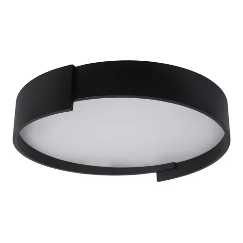 Светильник потолочный LED Coin 10200 Black LOFT IT белый чёрный 1 лампа, основание чёрное в стиле современный  фото 5