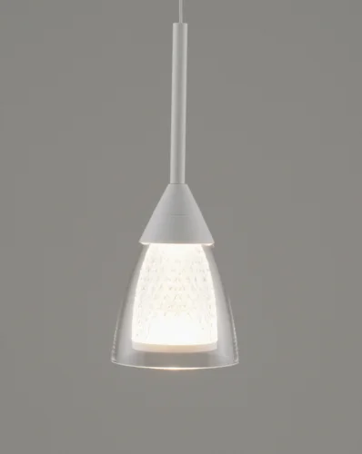 Светильник подвесной LED Leina V10868-PL Moderli прозрачный 1 лампа, основание белое в стиле современный  фото 3
