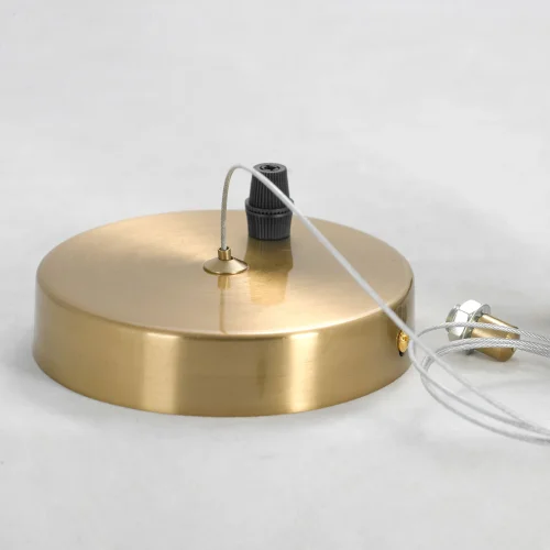 Люстра подвесная LSP-8413 Lussole белая на 8 ламп, основание матовое золото в стиле современный  фото 3
