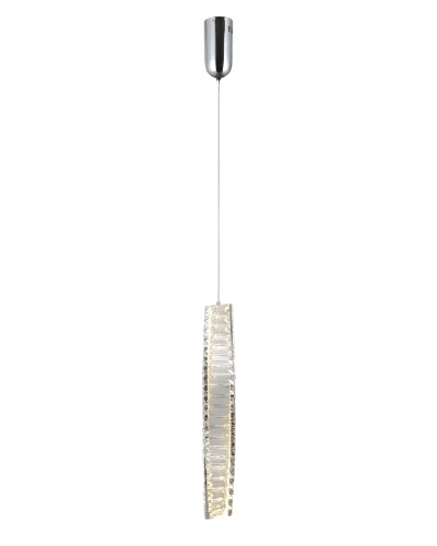 Светильник подвесной LED Asti V10719-PL Moderli прозрачный 1 лампа, основание хром в стиле современный классический 