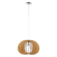Светильник подвесной COSSANO 94767 Eglo коричневый 1 лампа, основание серое никель в стиле современный 