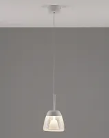 Светильник подвесной LED Eir V10872-PL Moderli прозрачный 1 лампа, основание белое в стиле модерн 