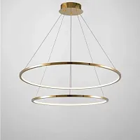 Люстра подвесная LED Axis 10112P/2-39W-3000K (6/4) BR iLedex латунь на 1 лампу, основание латунь в стиле хай-тек современный кольца Люстра подвесная LED Axis 10112P/2-39W-3000K (6/4) BR iLedex латунь на 1 лампу, основание латунь в стиле хай-тек современный кольца