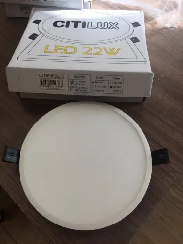 Светильник точечный LED Омега CLD50R220N Citilux белый 1 лампа, основание белое в стиле современный  фото 3
