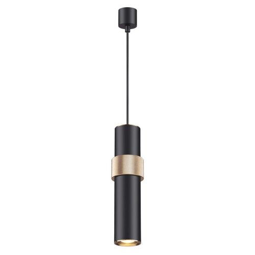 Светильник подвесной Afra 4738/5L Odeon Light чёрный золотой 1 лампа, основание чёрное в стиле хай-тек современный шар