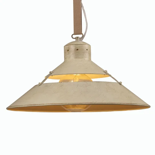 Светильник подвесной лофт INDUSTRIAL 5430 Mantra бежевый 1 лампа, основание коричневое бежевое в стиле лофт  фото 3